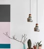 Round Marble Disc LED Pendant Light with 3 Color Modes