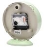Round Mini Analog Green Plastic Table Clock"byEximDecor