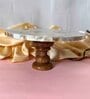 Mother of Pearl White Stone Cake Stand