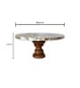 Mother of Pearl White Stone Cake Stand