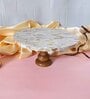 Mother of Pearl White Stone Cake Stand