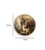 Round Multicolour Adam And Eve Of Paradise Canvas Art Print