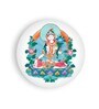 Round Multicolour Buddha'S Tibetan Aesthetics Canvas Art Print
