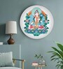Round Multicolour Buddha'S Tibetan Aesthetics Canvas Art Print