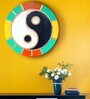 Round Multicolour Geometric Yin Yang Dynamic Canvas Art Print