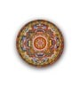 Round Multicolour Kalachakra Mandala Canvas Art Print
