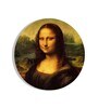 Round Multicolour Mona Lisa Famous Art Canvas Art Print
