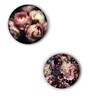 Round Multicolour Neck Deep In Roses Canvas Set Of 2 Art Print