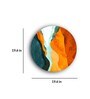 Romantic Image Multicolour Canvas Framed Wall Plates