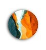 Romantic Image Multicolour Canvas Framed Wall Plates
