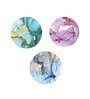 Round Multicolour Richness Of The Marble Canvas Set Of 3 Art Print