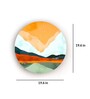 Mountains Multicolour Canvas Framed Wall Plates