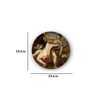 Round Multicolour Venus And Adonis Canvas Art Print