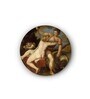 Round Multicolour Venus And Adonis Canvas Art Print