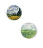 Round Multicolour Wonders Of Van Gogh Canvas Set Of 2 Art Print