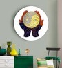 Round Multicolour Yin And Yang Balanced Life Canvas Art Print