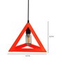 Round Orange Iron Single Hanging Light
