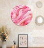 Round Pink In The Sunset Light Canvas Art Print