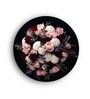 Musical Professional Pink Canvas Framed Floral Wall Plates