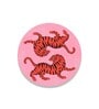 Tiger Pink Canvas Framed Wall Plates