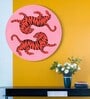 Tiger Pink Canvas Framed Wall Plates