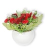 Round Plastic Flower With Pot