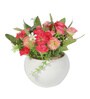 Round Plastic Flower With Pot