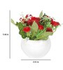 Round Plastic Flower With Pot