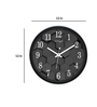 Black Plastic Modern Modern Wall Clock