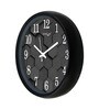 Black Plastic Modern Modern Wall Clock