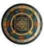 Shri Yantra Giclee Print Round Canvas Wall Art