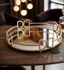 Gold Round Tray D Design