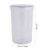 Round Twist Series 1.3 Litres Transparent Plastic Food Storage Container