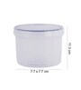 Round Twist Series 330ml Transparent Plastic Food Storage Container