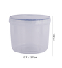 Round Twist Series 940Ml Transparent Plastic Food Storage Container