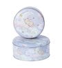 Set of 2 Blue Round Aluminium Storage & Jar Containers