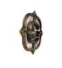 Plastic Round Wall Mirror In Brown