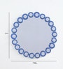 Round Wall Mirror in Blue Colour