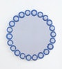 Round Wall Mirror in Blue Colour