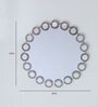 Round Wall Mirror in Silver Colour