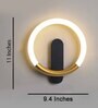Tagus Metal Round Novelty Wall Light (Gold)