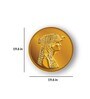 Round Yellow Coin Of Queen Cleopatra Canvas Art Print