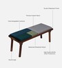 Rotava Sheesham Wood Bench In Scratch Resistant Rustic Teak Finish