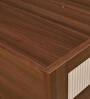 Rova King Size Bed in Walnut Finish with Hydraulic Storage