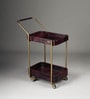 Rover Rectangular Bar Trolley In Burgundy Colour Rover Rectangular Bar Trolley In Burgundy Colour
