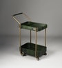 Rover Rectangular Bar Trolley In Green Colour