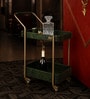 Rover Rectangular Bar Trolley In Green Colour