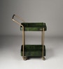 Rover Rectangular Bar Trolley In Green Colour
