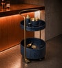 Rover Round Bar Trolley In Blue Colour
