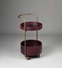 Rover Round Bar Trolley In Burgundy Colour Rover Round Bar Trolley In Burgundy Colour
